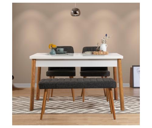 Mööblikomplekt toolid Costa Atlantic White-Anthracite