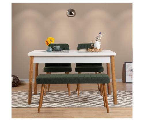 Mööblikomplekt toolid Costa Atlantic White-Green