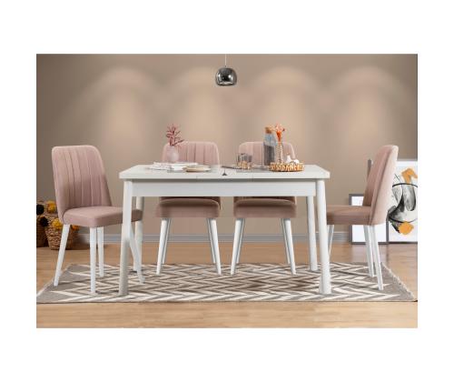 Mööblikomplekt toolid Santiago White Stone V2