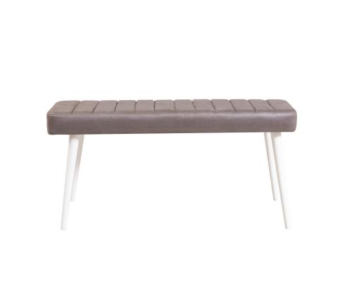 Stormi Bench - White, Grey