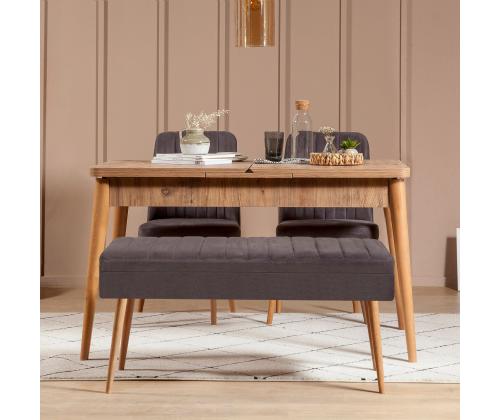 Mööblikomplekt toolid Vina 0701 - 3 - Anthracite, Atlantic