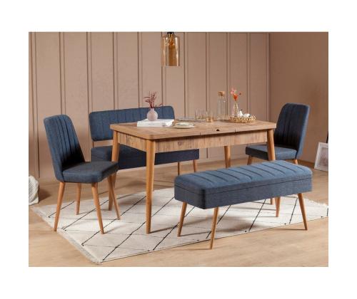 Mööblikomplekt toolid Vina 1048 - 4 - Atlantic, Dark Blue