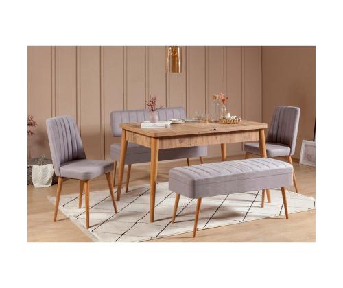 Mööblikomplekt toolid Vina 0701 - 4 - Atlantic, Grey