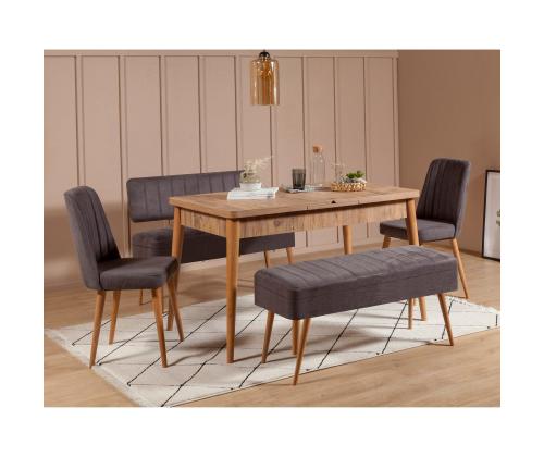 Mööblikomplekt toolid Vina 0701 - 4 - Anthracite, Atlantic