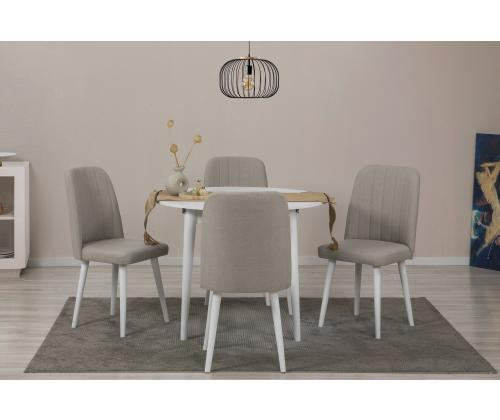 Mööblikomplekt toolid Vina 1005 5 - White, Cream
