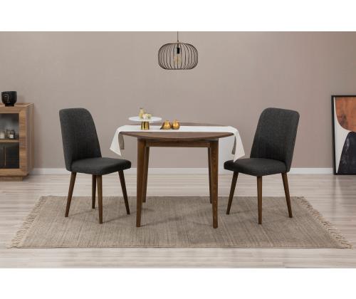 Mööblikomplekt toolid Vina 1053 - Walnut, Anthracite