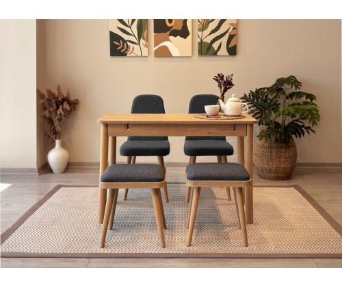 Mööblikomplekt toolid Vina Mini 02 1053 - Oak, Anthracite