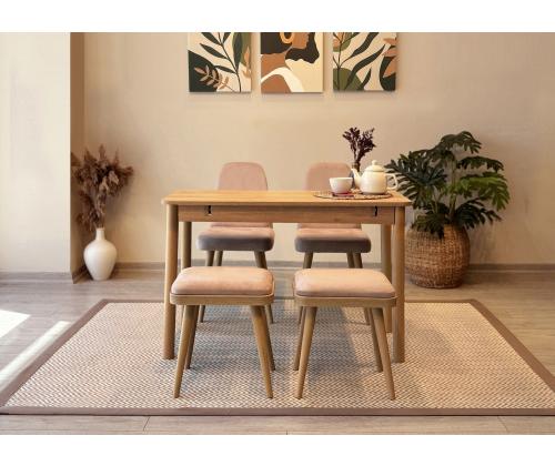 Mööblikomplekt toolid Vina Mini 02 0900 - Oak, Stone