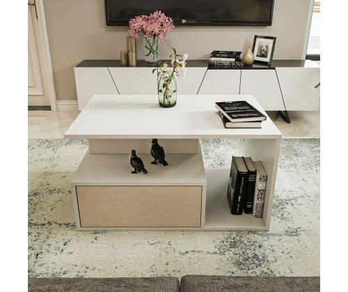 Kohvilaud Mana - Beige, White