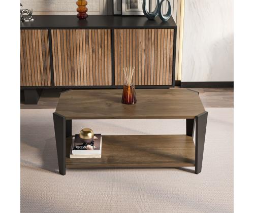 Kohvilaud Monaco - Walnut, Black