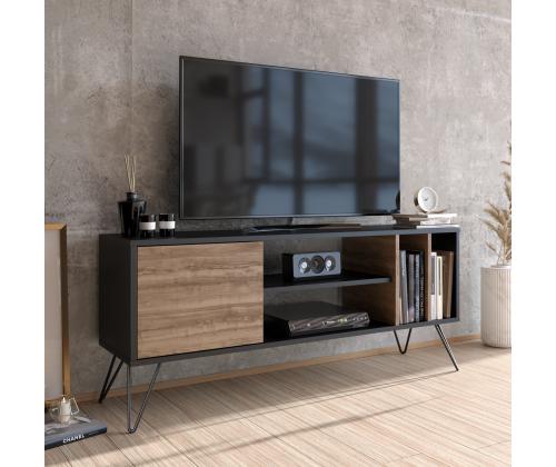 TV laud Mistico (140) - Walnut, Black