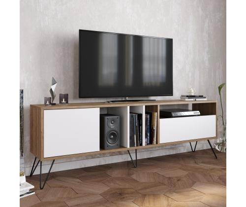 TV laud Mistico (180) - Walnut, White