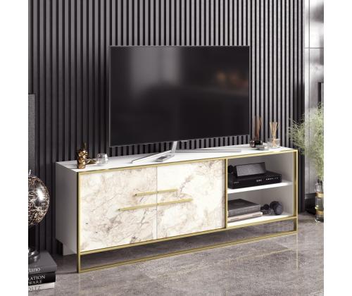 TV laud Polka - White