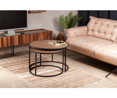 Mööblikomplekt lauad Tambur - Walnut