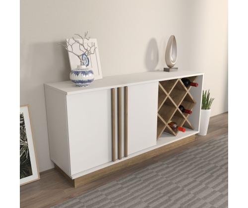 Luna - White, Walnut