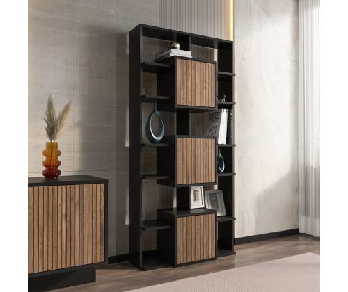 Monaco - Black, Light Walnut