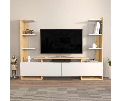 TV laud Ava - Oak, White