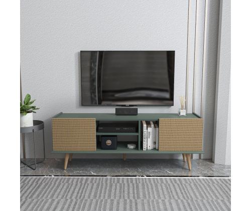 TV laud Ekvador - Light Brown, Green