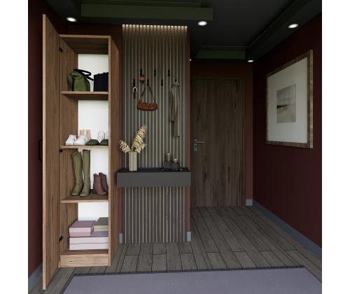 Yaman 1 Door - Walnut