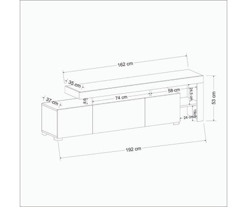 TV laud Beliz - White
