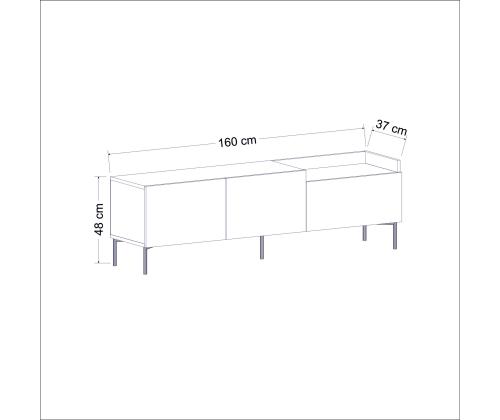 TV laud Mia - Anthracite