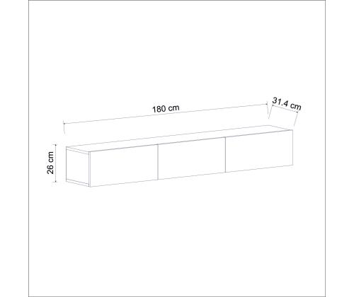 TV laud Terra - Black