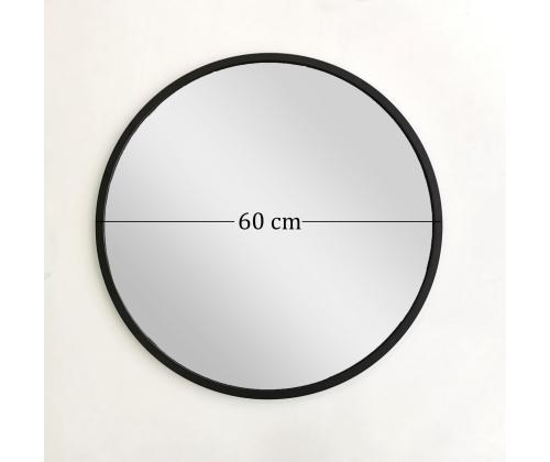Peegel Siyah Metal Çerçeve Yuvarlak Ayna A709