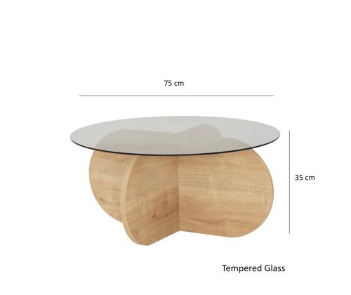 Kohvilaud Bubble - Sapphire Oak, Fume