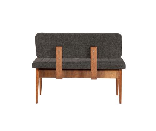 Mööblikomplekt toolid Vina Walnut Anthracite