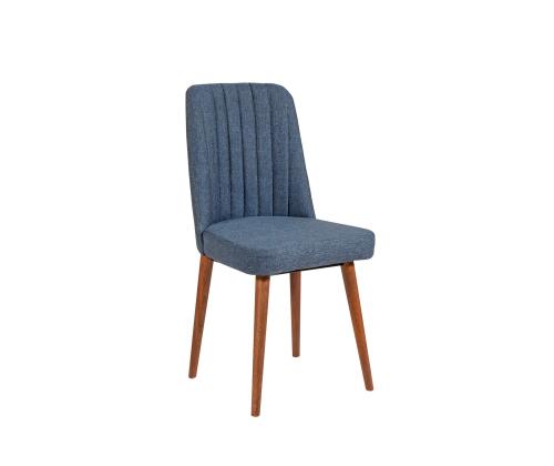 Mööblikomplekt toolid Vina 1048 - 3 - Walnut, Dark Blue