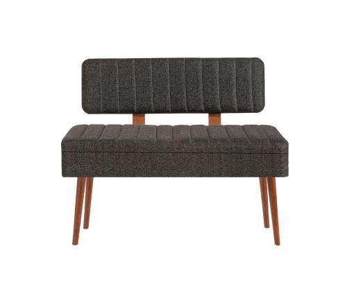 Mööblikomplekt toolid Vina 1053 - 4 - Anthracite, Walnut