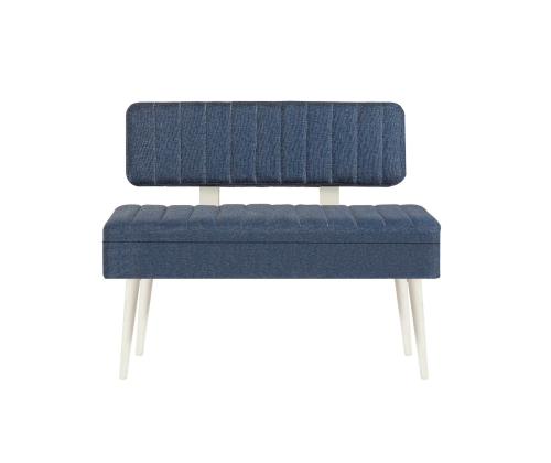 Mööblikomplekt toolid Vina 1048 - 4 - White, Dark Blue