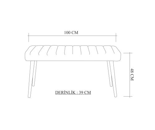 Mööblikomplekt lauad Santiago 1070 - Atlantic Pine, Green