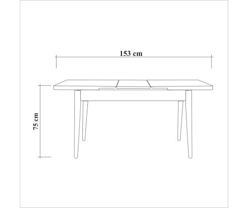 Mööblikomplekt toolid Santiago Atlantic-White Green