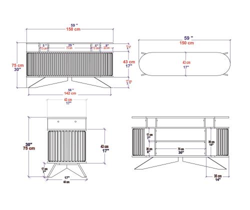 Stor - White, Anthracite