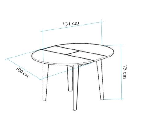 Mööblikomplekt toolid Vina 1053 - Anthracite, Walnut