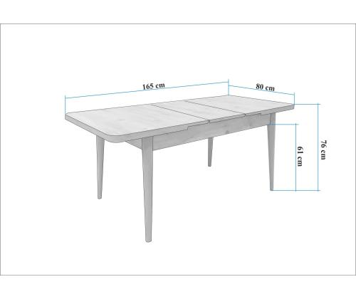 Mööblikomplekt toolid Vina - Atlantic Pine, Stone