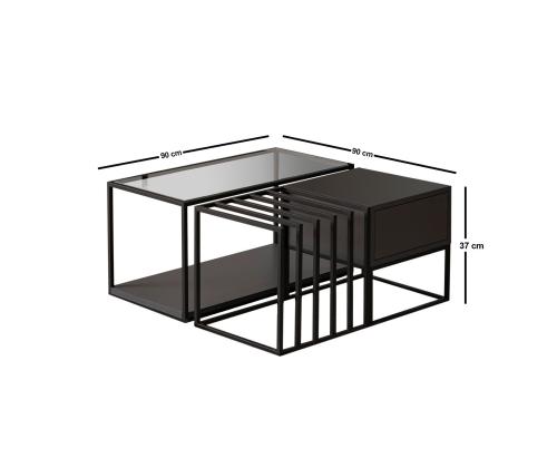 Kohvilaud Charlotte - Black