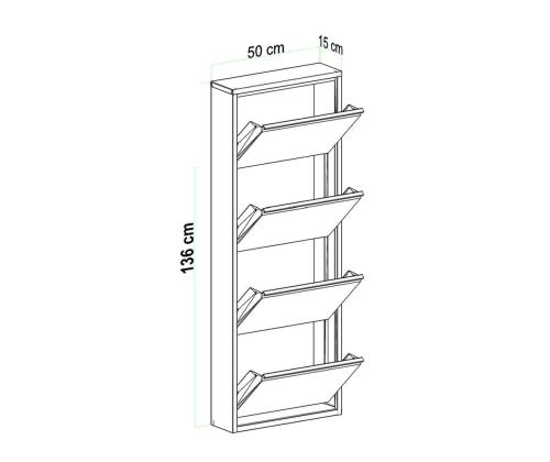 4 Piece Metal - White