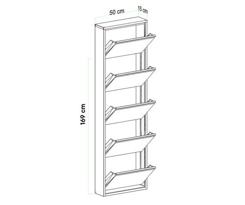 Locking 5 Piece Metal - Anthracite