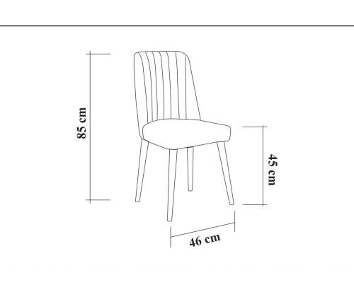 Mööblikomplekt toolid Vina 1005 - Atlantic Pine, Cream