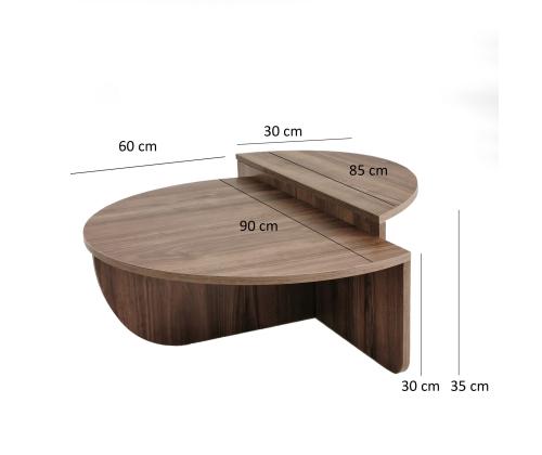 Kohvilaud Podium - Walnut