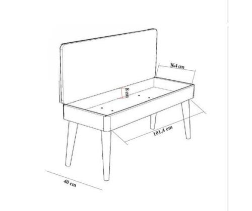 Mööblikomplekt toolid Vina 0900 - 3 - Walnut, Stone