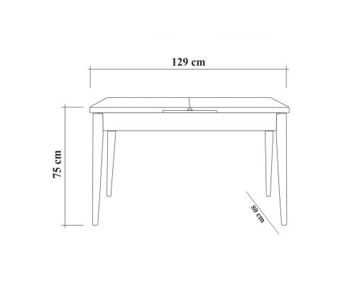Mööblikomplekt toolid Vina 1053 - 4 - Anthracite, White