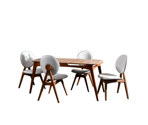 Mööblikomplekt toolid Touch Wooden - Cream