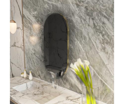 Peegel Riors - Dark Grey, Gold