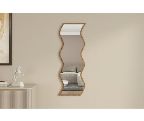 Peegel Safi - White, Walnut