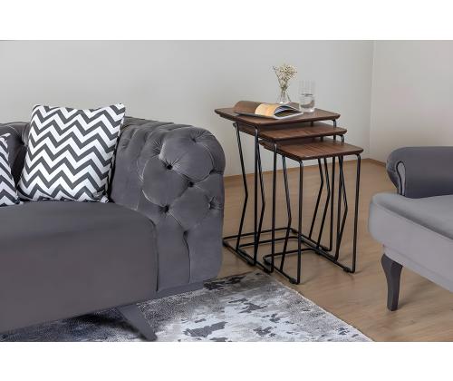 Mööblikomplekt lauad Ren - Walnut