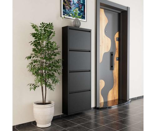 4 Piece Metal - Black