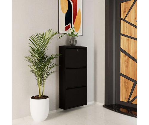 Locking 3 Piece Metal - Black